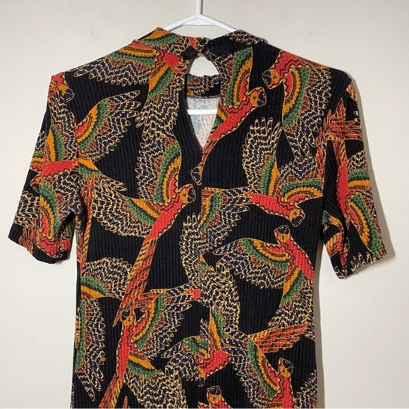 Farm Rio Ancestral Rib Ruffle Mini Dress size L - Picture 7 of 10